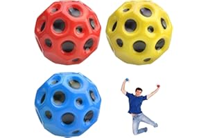 Aoweiya 3PCS Bola Espacial,Bola de Espuma de Alta Resistencia, Mini Pelota Que Rebota de Juguete,Super High Bouncing Ball,Espacial Pelota de Goma de Salto Alto,Espacial Bola de Bouncing súper Alta