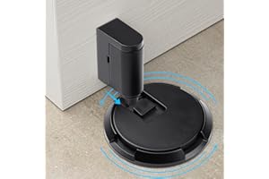 YIOMXHI Stoper do drzwi, samoprzylepny, ciężki, bez wiercenia, z regulacją wysokości, ochrona ściany, z taśmą klejącą 3M, kolor czarny