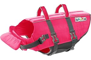 Outward Hound Granby Splash - Chaleco Salvavidas para Perro, Color Rosa, Talla L