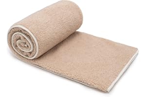 ‎BEST WOOL Merino Wolldecke Schurwolle 160x200 cm - Kuscheldecke aus 100% Merino Schafwolle - Groß und Flauschige Decke Wolle - Gewicht 500g/m2 - Atmungsaktives Material