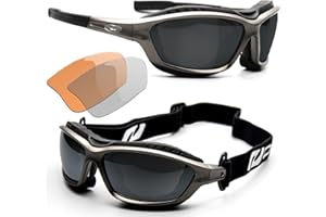 ‎DAISAN Daisan Sportbrille mit Wechselgläsern, Band und Windschutz