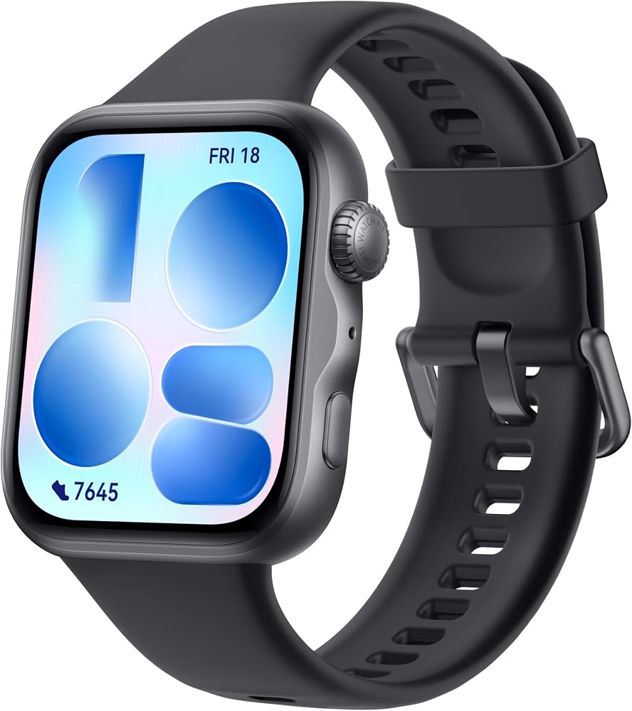 HUAWEI WATCH FIT 5 Akıllı Saat, 1.82″ Ekran, Siyah | NFC, Düşme Algılama, Uzun Pil Ömrü, Sağlık Yönetimi, 100+ Antrenman Modu, 5 ATM Su Geçirmez, Android & iOS