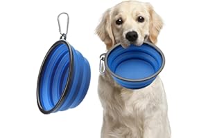 APOMOONS 2 Pack Large Collapsible Dog Bowl, 1000ml/35oz Silicone Dog Travel Bowls, Portable Collapsible Dog Water Food Bowl with Hook Carabiner, Foldable, Pet Cat Feeding Cup Dish for Traveling Walking Hiking
