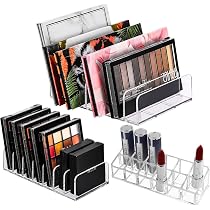 Acryl Kosmetik Organizer Für Lidschatten – 2 Größen Transparente Aufbewahrungsbox Für Make-up, Lippenstifte & Nagellack