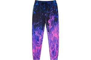 RAISEVERN Ragazzo Pantaloni 3D Tuta Sportiva Cool Jogger Stampa Ragazza Divertente Abbigliamento Festa Regalo, 5-14 Anni
