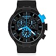 Montre Swatch Big Bold Chrono SB02B401 Checkpoint Blue : Amazon.fr: Montres