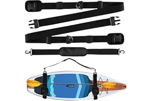 SENBALER Bandoulière Réglables, Sangle de Transport Kayak,Sup,Planche de Surf, Canoës, Planches à Pagaie, Longboards