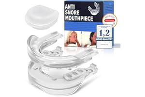 GELPRETTY 2 Stück Anti-Schnarch-Mundstück, Anti-Schnarchschiene, Effektiv Schnarchstopper, Anti Schnarch, Mundschutz zum Zähneknirschen für Mouth Guard für Entspannte Nächte