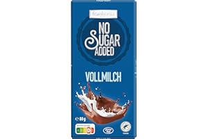 ‎FRANKONIA CHOCOLAT frankonia CHOCOLAT NO SUGAR ADDED Vollmilch Schokolade glutenfrei, 80 g