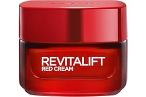 L'Oreal Paris Revitalift Energising Red Healthy Glow Day Cream, with Pro-Retinol & Red Ginseng, Cream Enriched with Pigment, Reactivate Healthy Glow, Skin Appears Renewed & Radiant, 50ml