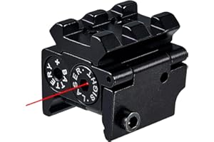 KINZON Mini viseur Laser Rouge pour Pistolet avec Montage sur Rail 20mm pour Weaver ou Picatinny, Lunettes de visée Tactiques Airsoft, Armes de Poing pour tirs Sportifs