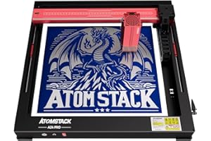 ATOMSTACK A24 Pro - Máquina de grabado láser (120 W, 24 W, corte de tablas de paulownia de 15 mm, 600 mm/s, alta velocidad de grabado, 370 x 310 mm)
