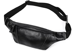 NEWSBIRDS marsupio in vera pelle marsupi per uomo donna marsupio nero per viaggi festival passeggiate sport corsa palestra all'aperto allenamento esercizio marsupio marsupio