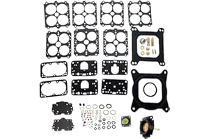 Trucktok 37-119 Carburetor Rebuild Kit with 135-11 Vacuum Secondary Diaphragm Compatible with 3-200 4160 Holley Vacuum Secondary 390 600 750 CFM 1850 3310 6909 Road Demon JR