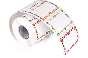 ewtshop Lot de 500 étiquettes, motif de fruits, pour bocaux de confiture et autres