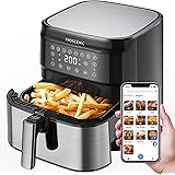 Proscenic T21 Friggitrice ad Aria, 5.5L Air Fryer Controllo con App & Alexa e Display LED Toccabile, Funzioni Timer/Preriscal