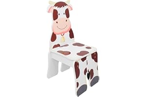 FANTASY FIELDS BY TEAMSON Fantasy Fields Children Kids Toddler Wooden Cow Chair (no table) TD-11324A2C