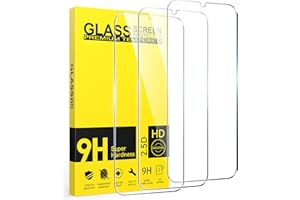 Niphabe 3 Piezas Protector Pantalla Para Xiaomi Redmi 13 C/Poco C65,Dureza 9H,HD Cristal Templado,Antiarañazos,Sin Burbujas,Ultra Transparente