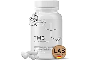 Nature spring® TMG Lot de 120 capsules de bétaïne | Végétalien Premium | 500 mg de bétaïne anhydre (triméthylglycine) par capsule | Haute pureté | Betaïne anhydre (1 paquet))
