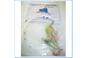 Piranha Fishing Line TRAINA D'ALTURA Finale FILOSA con Calamari Squid Pesca TRAINA TONNI in MANGIANZA