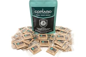 Copiaro HODL Bag Boveda 58% | 10 Stück zu je 4g | 2-Wege-Feuchtigkeitsregulierung | Im wiederverschließbaren Transport- und Frische-Beutel | Lagerung von feuchtigkeitsempfindlichen Produkten