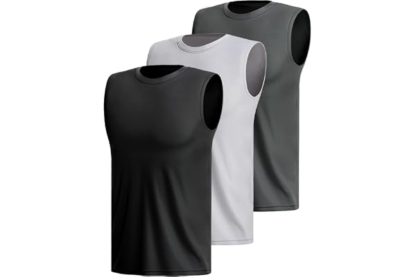 Hioutdoor 3 O 5 Confezioni Canotta Sportiva Da Uomo Senza Maniche Camicia Fitness Sotto Le Ascelle Muscolare Ad Asciugatura Rapida Corsa Traspirant Palestra Funzionale Gilet Multipack