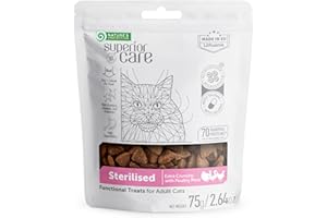 Nature's Protection Superior Care Friandises stérilisées à la volaille pour Chats Adultes 75 g