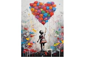 MANDUN ART Malen nach Zahlen, Ballon Malen Nach Zahlen Erwachsene, Ballon Paint by Numbers Adult, DIY Handgemalt Ölgemälde für Home Décor Geschenk 40x50cm