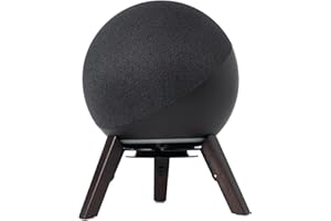 shinar Support de Haut-Parleur Compatible avec Support de Haut-Parleur Ech0 4ème génération réglable Support de Bureau avec Gestion des câbles intégrée pour Un Meilleur Son Noir