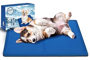 AECCN Alfombrilla de refrigeración para Perros de 65 x 50 cm, Superficie Resistente A Los ArañAzos Duradera, Manta Frio para Mascotas En Cajas Y Camas, Muy Adecuada para Veranos Calurosos [M]