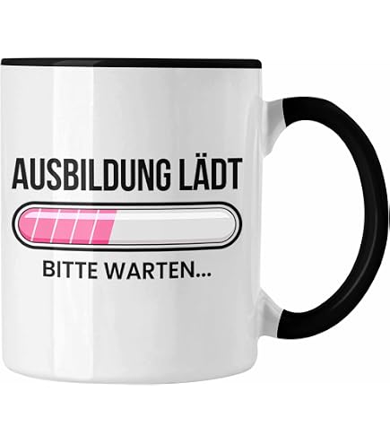 Tasse Mit Spruch „Ruhe Bewahren, Der Azubine Regelt Das Schon“ – Geschenk Zur Ausbildung, 330ml, Schwarz