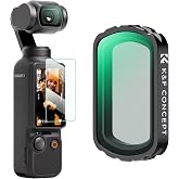 K&amp;F Concept Osmo Pocket 3 Black Mist 1/4 Filtre Manyetik DJI Osmo Pocket 3 ile Uyumlu (Al&uuml;minyum &Ccedil;er&ccedil;eve)