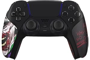 eXtremeRate PlayVital Protection pour ps5 Manette Grip Sticker,Autocollant Poignée pour ps5 Accessoires Controller,Skin Antidérapants-Clown Hahaha