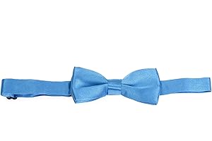 THE TIE COMPANY The Tie Co™ Children's Pre-tied & Adjustable Satin Solid Colour Classic Plain Bow Tie Kids