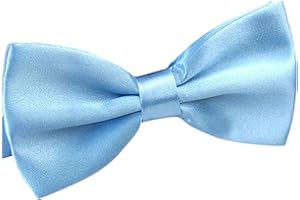 WELROG Homme Noeuds papillon pré-noués pour la noce Noeud papillon réglable - Noeud papillon de couleur unie réglable Noeud papillon pré-noué formel