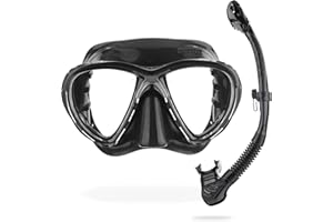 CRESSI Big Eyes EVO - Máscara Simple Big Eyes EVO o Conjunto de Máscara Big Eyes EVO y Tubo Alpha UD, para Buceo y Esnórquel, Talla Única, Adultos