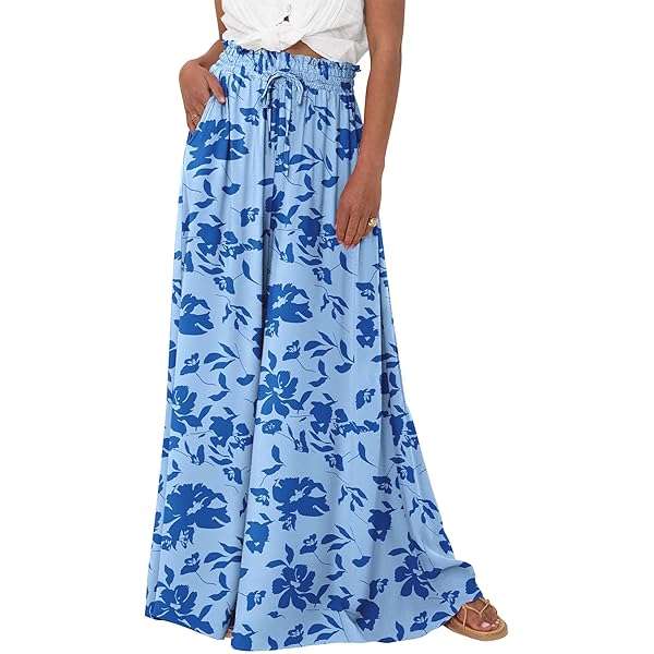 Amazon Pantalon Palazzo Mujer Estampado Pantalon Trabajo Mujer