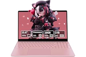 Pryloxen Ordinateur Portable Ultra-Fin 15,6" FHD IPS - Processeur Celeron N95 3,4 GHz, 16 Go DDR4/1 to SSD, Clavier Rétroéclairé, Wi-FI 5G & 8000 mAh (360 × 275 × 18 mm, 1,679 kg)