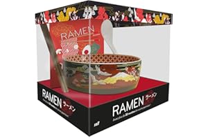 Coffret Ramen - Avec plus de 30 recettes de cuisine japonaise !: Un bol et une cuillère en céramique, une paire de baguettes en bois et un livre de 80 pages