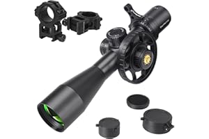WestHunter Optics WHT SFIR FFP Series Compact Competition Riflescope, 1/10 MIL First Focal Plane Red Illumination Etched Glass Reticle, 30mm Tube Tactical Precision Shooting Scopes