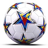 Hsport Futbol Topu UEFA Şampiyonlar Ligi 5 Numara Halı &Ccedil;im Saha ve Beton Zemine Uygun Dikişli Ma&ccedil; ve Antrenman Topu (Pompa He