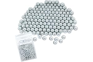 Glac Store® 200 Pz Pallini in Acciaio Metallo da 6mm per Softair Soft Air Pistole Fucili 0,80 Grammi Calibrati e Lucidati