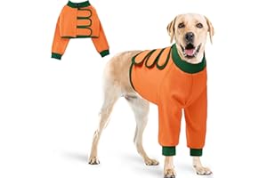 AOFITEE Hundebody Nach Op, Verstellbarer Hundebody Nach Kastration Rüde Hündin Ellenbogenschützer für Große Hunde, Atmungsaktiv Op Body Hund Wundschutzanzug Anti-Wundlecken Nach Hund Body Operation