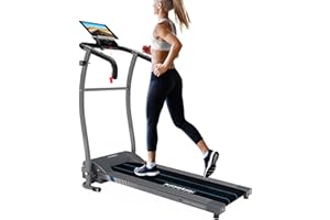 ‎KINETIC SPORTS KINETIC SPORTS Laufband klappbar KST1650FX mit 600 Watt kraftvoller Elektromotor, Trainingscomputer mit 6 Programmen, GEH- und Lauftraining, stufenlos einstellbar bis 10 km/h, kompakt verstaubar
