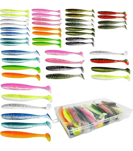 FANATIK Esca In Gomma Larva Per Pesca – Misure 4-11cm Con Aroma – Soft Bait Da Jig