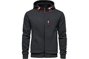 CTU Herren Hoodies Zip Up Langarm Fleece Sweatshirts Hoodies für Männer S-3XL