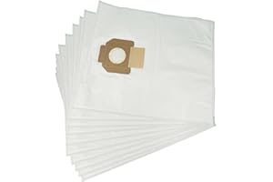 vhbw 10x Staubbeutel kompatibel mit Milwaukee AS 250 ECP, AS 30/42 Staubsauger - 45cm x 32cm Weiß