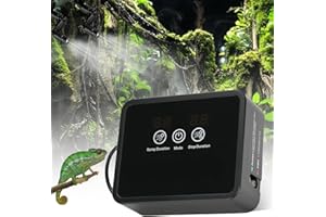 BORDEAG Umidificatore rettile, Sistema di irrigazione intelligente terrario, Sistema intelligente rettile di Benebel, Atomizzatore automatico con timer e ugelli di spruzzo, regolabile per anfibi rettili