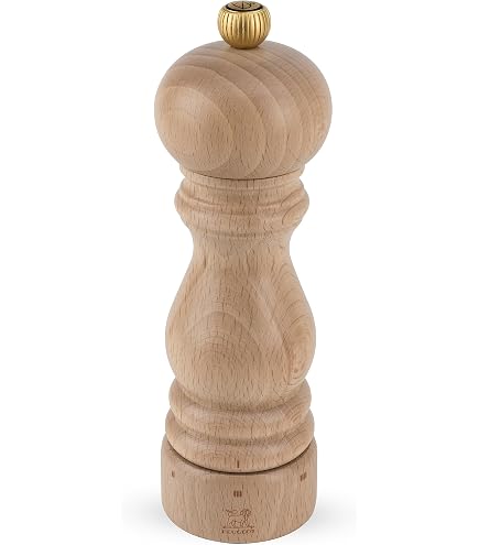 Peugeot Paris Icone Macinapepe In Legno Di Faggio 18 Cm - Macinino Regolabile Dalla Polvere Al Grosso