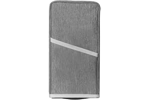 WEDORAT Xbox Series X capot anti-rayure personnalisé Housse imperméable à l'eau Housse en nylon Premium ultra fine Housse de protection anti-poussière avec port de câble arrière Gris